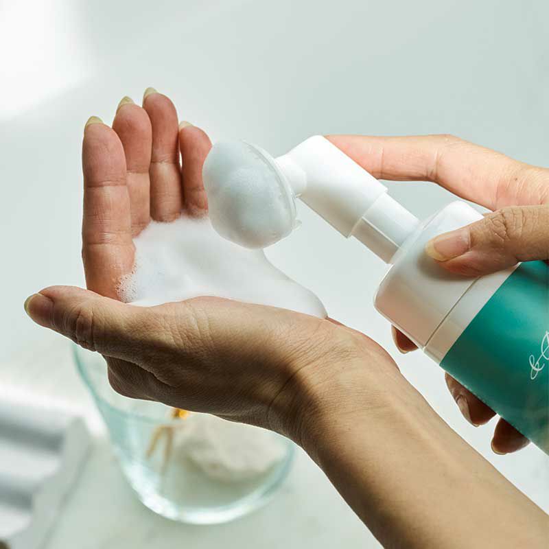 &Resortブラッシング泡洗顔の泡